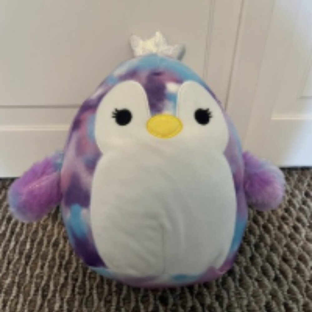 Squishmallows Tomara Penguin 8" NWT Tie-Dye
